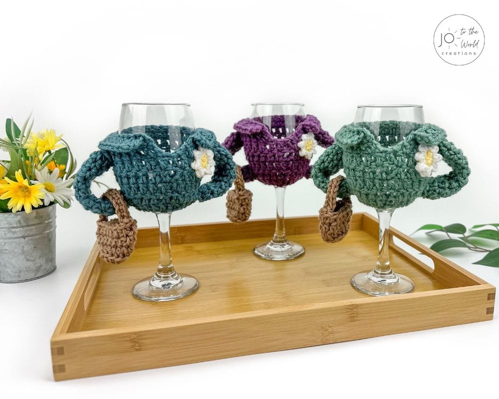 Crochet Wine Glass Jacket Pattern