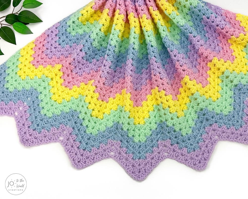 Crochet Zig Zag Granny Stitch Blanket Pattern