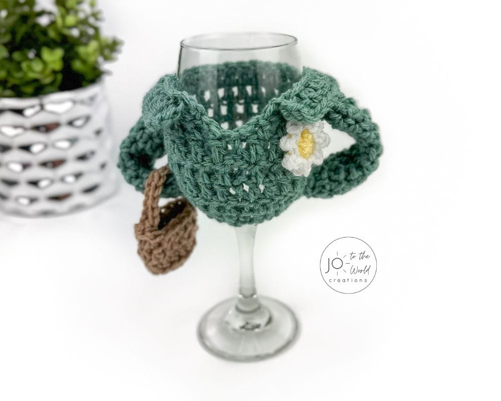 Wine Glass Jacket Crochet Pattern
