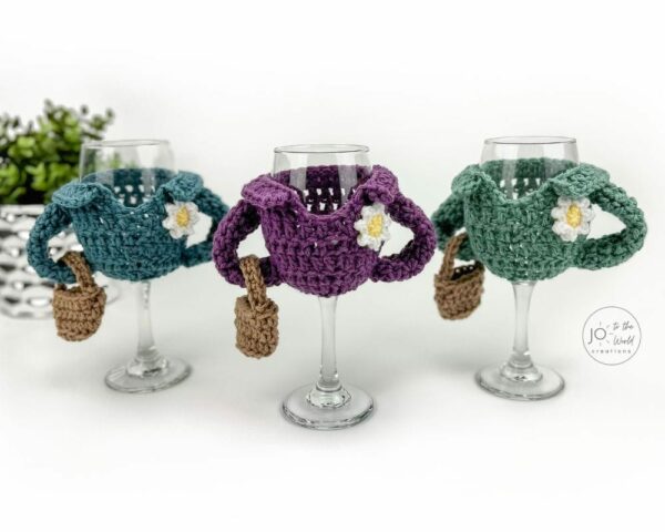 Wine Glass Jacket Crochet Pattern
