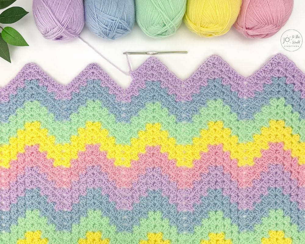 Zig Zag Granny Ripple Blanket