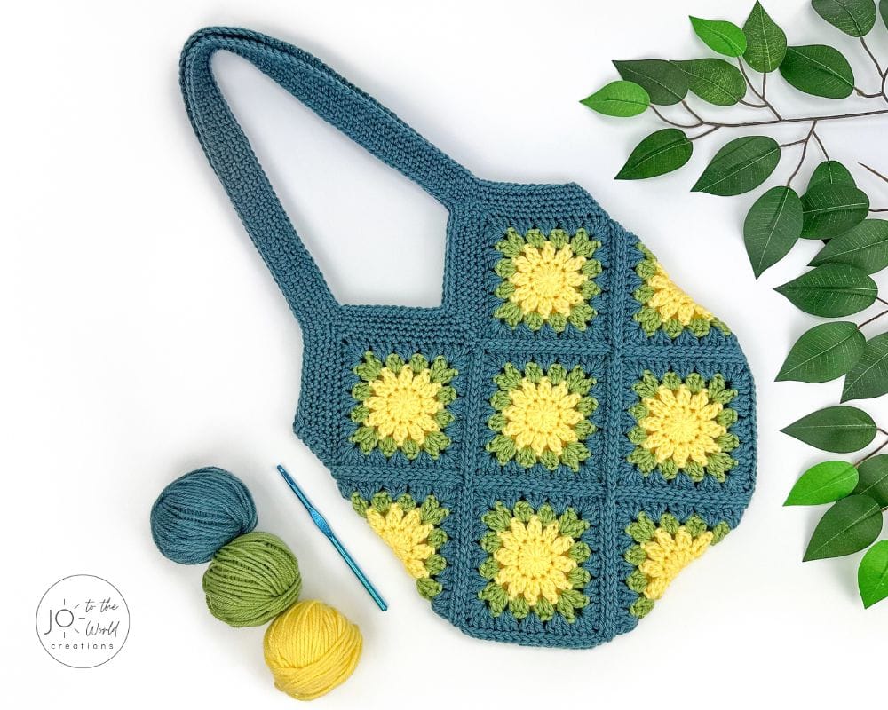 Sunburst Granny Square Bag Crochet Pattern