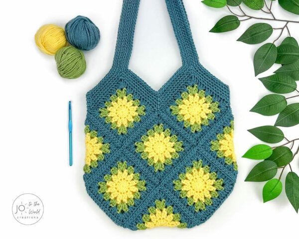 Sunburst Granny Square Bag Crochet Pattern