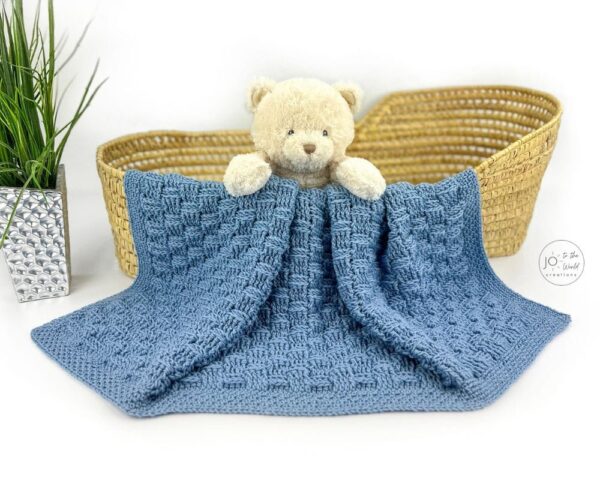 Crochet Basket Stitch Baby Blanket Pattern