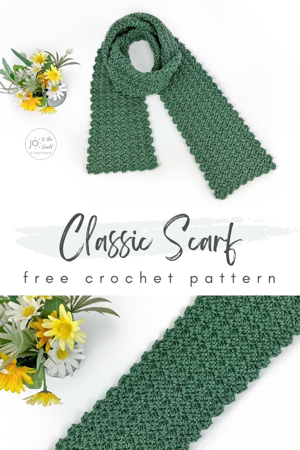 Classic Scarf Free Crochet Pattern