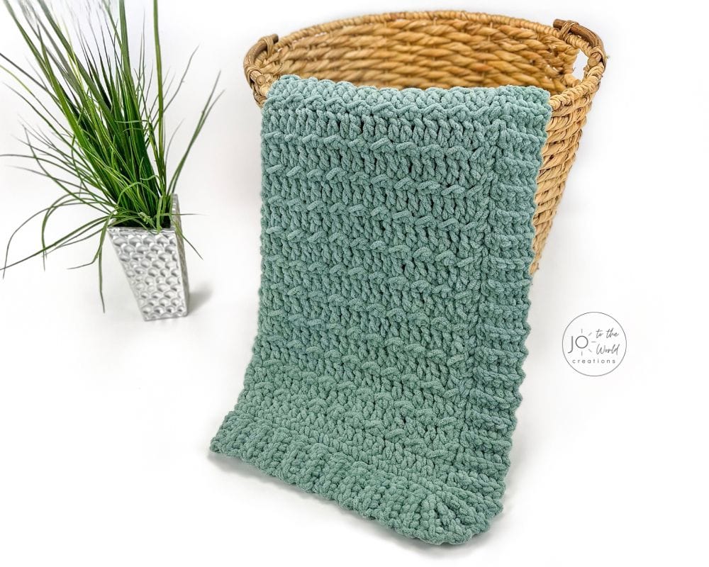Large Yarn Crochet Blanket