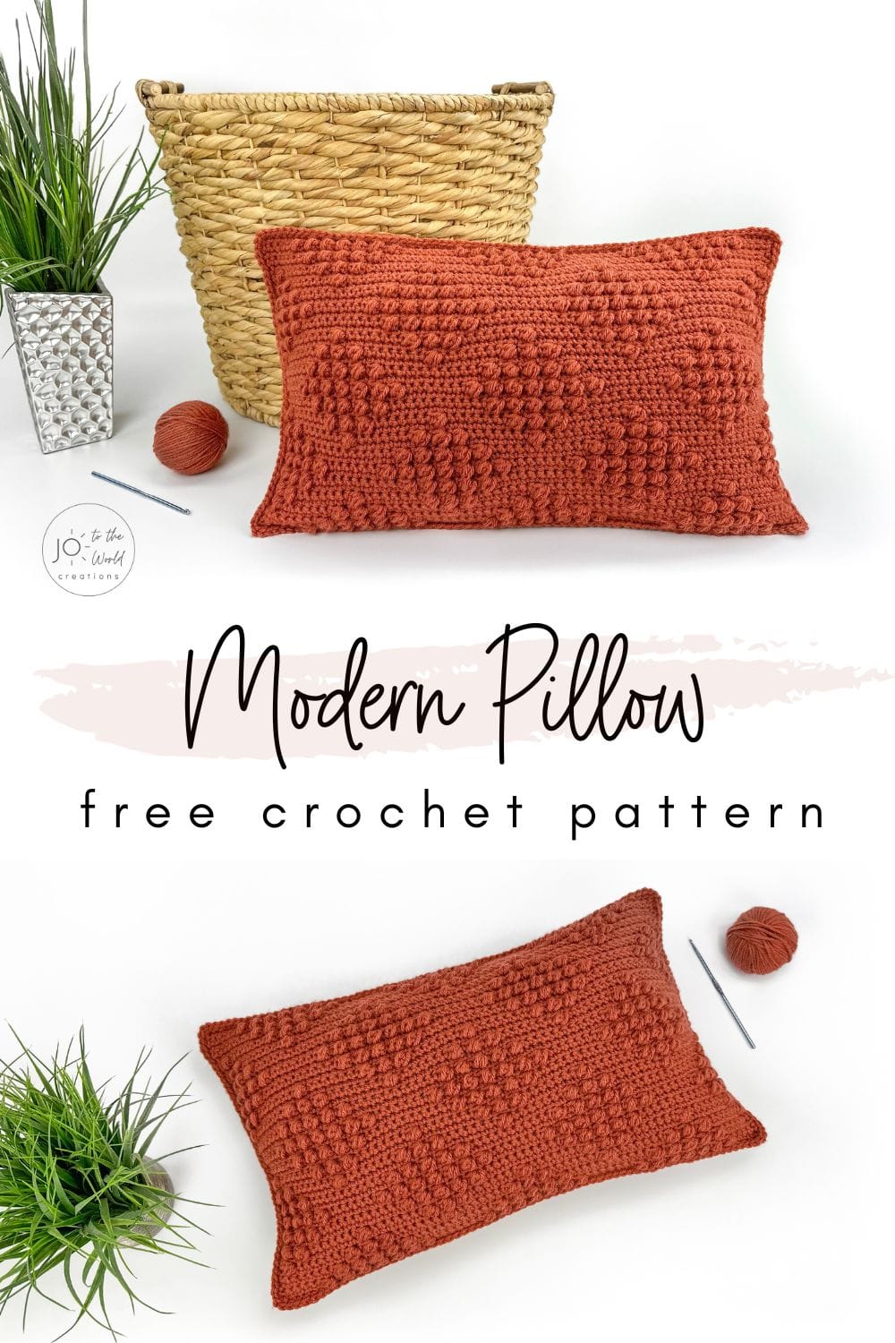 Modern Pillow Crochet Pattern Free