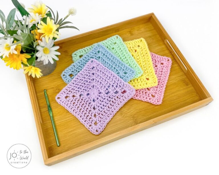 Solid Granny Square Crochet Pattern