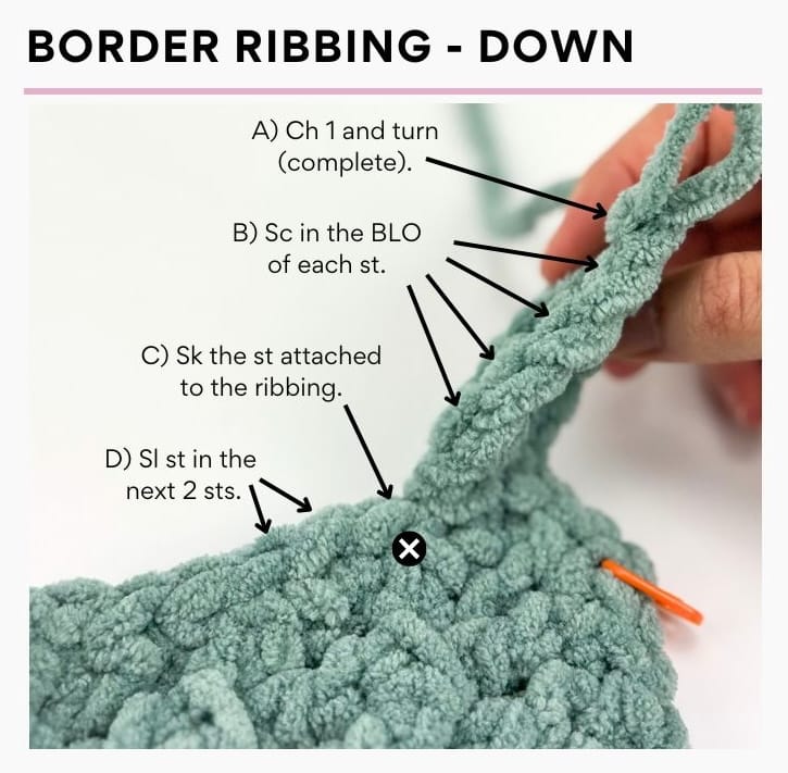 Border Ribbing Down