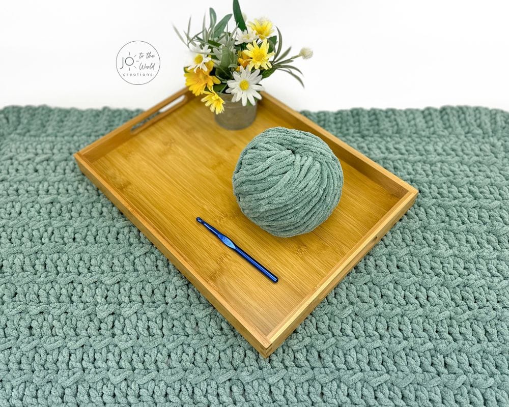 Thick Yarn Crochet Blanket