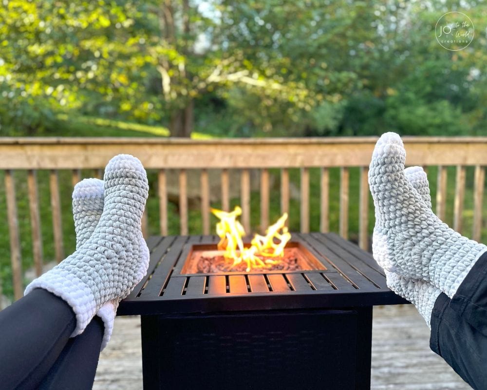 Crocheted Slipper Socks