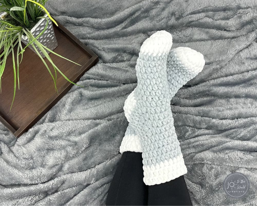 How to Crochet Slipper Socks