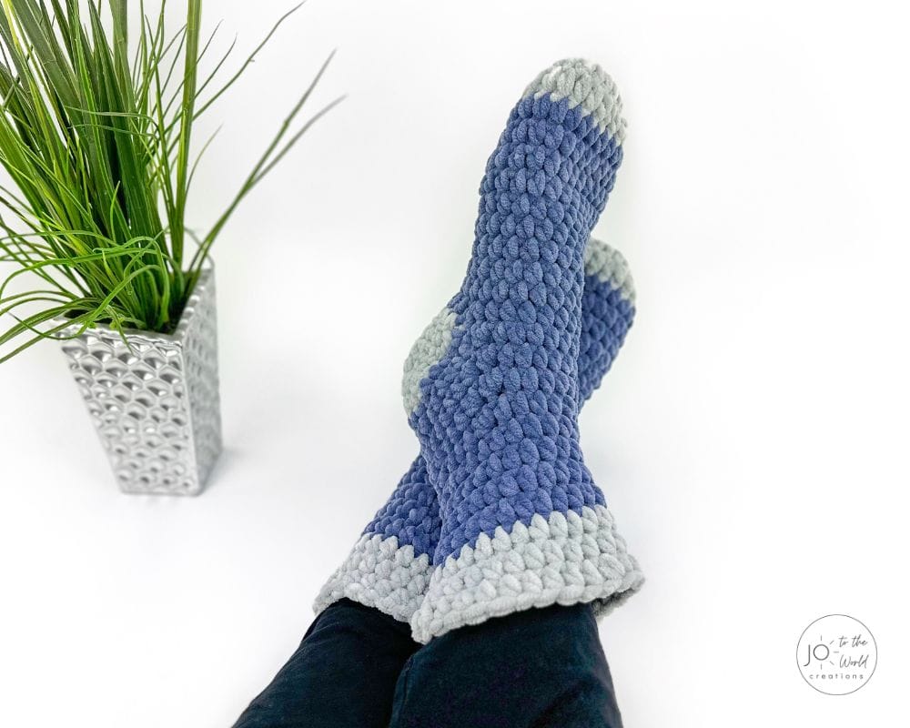 Men's Crochet Slipper Socks Pattern