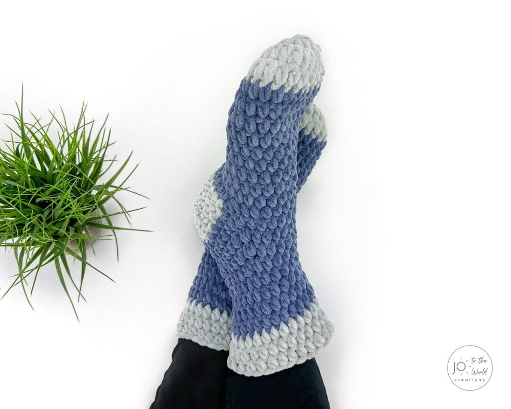 Slipper Socks for Men Crochet Pattern
