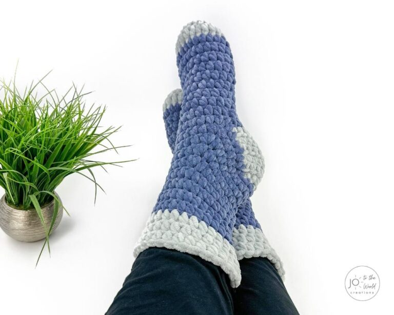 Sipper Socks for Men Crochet Pattern