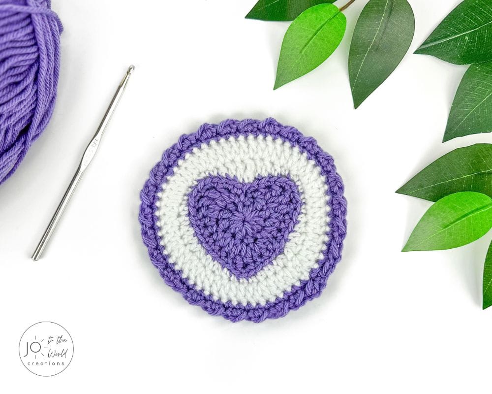 Heart Coaster Crochet