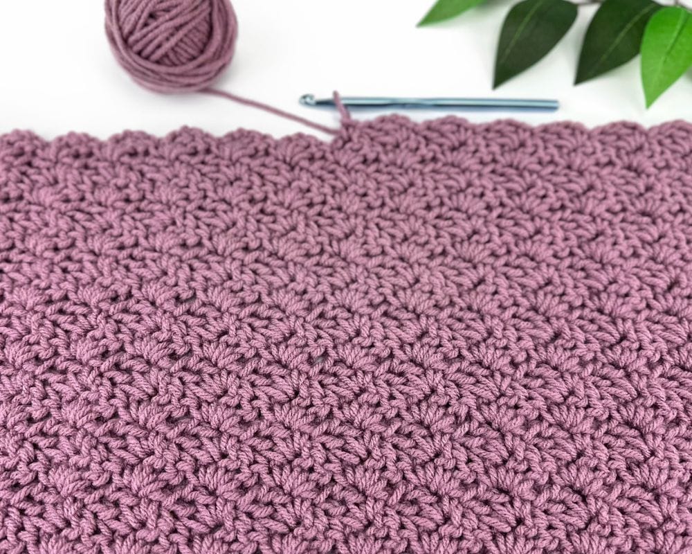 Classic Prayer Shawl Work in Progress