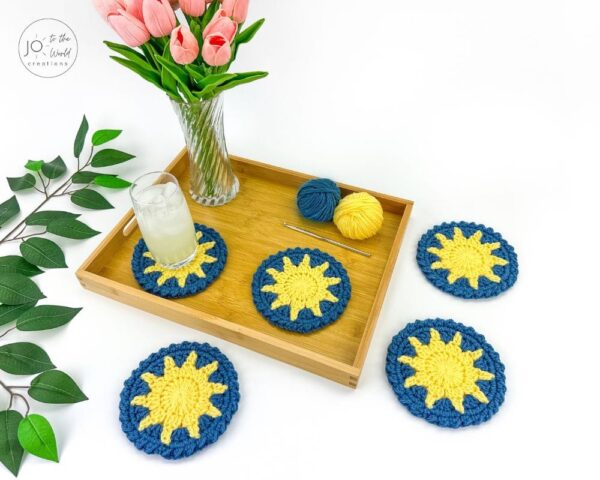 Sun Coaster Crochet Pattern