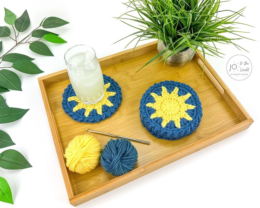 Sun Coaster Crochet Pattern