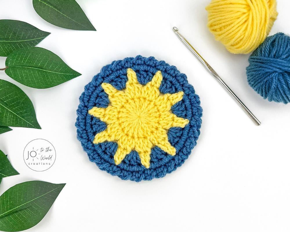 Sun Coaster Crochet Pattern