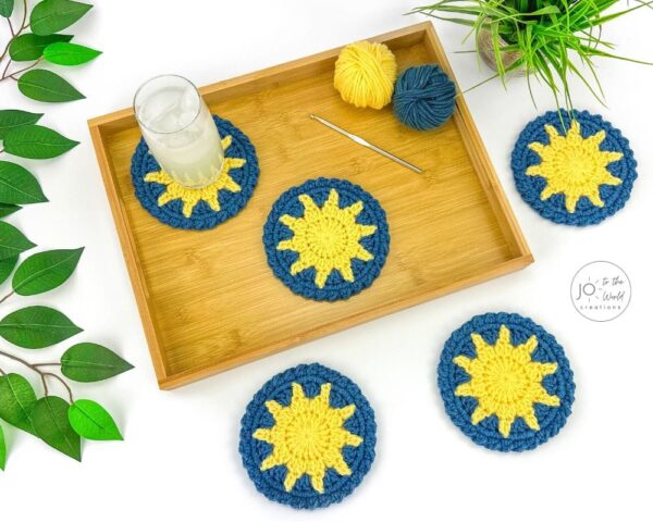 Sun Coaster Crochet Pattern