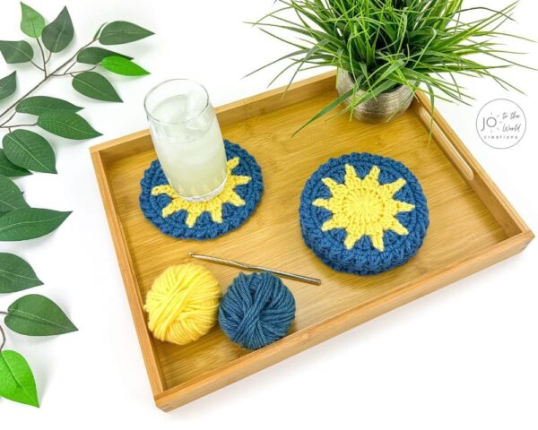 Sun Coaster Crochet Pattern