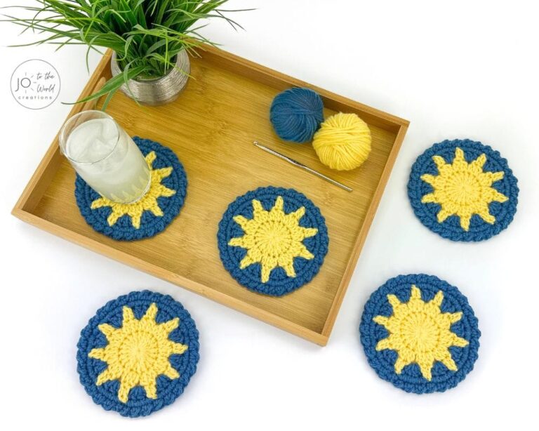 Sun Coaster Crochet Pattern
