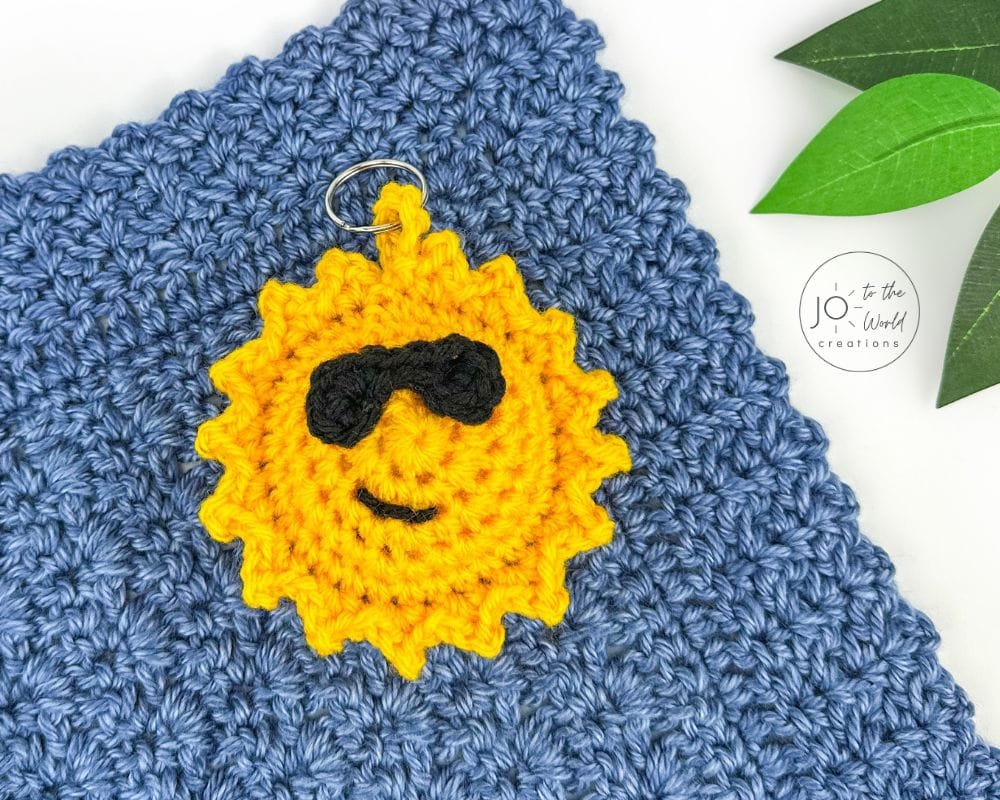 Sun Keychain Crochet Pattern