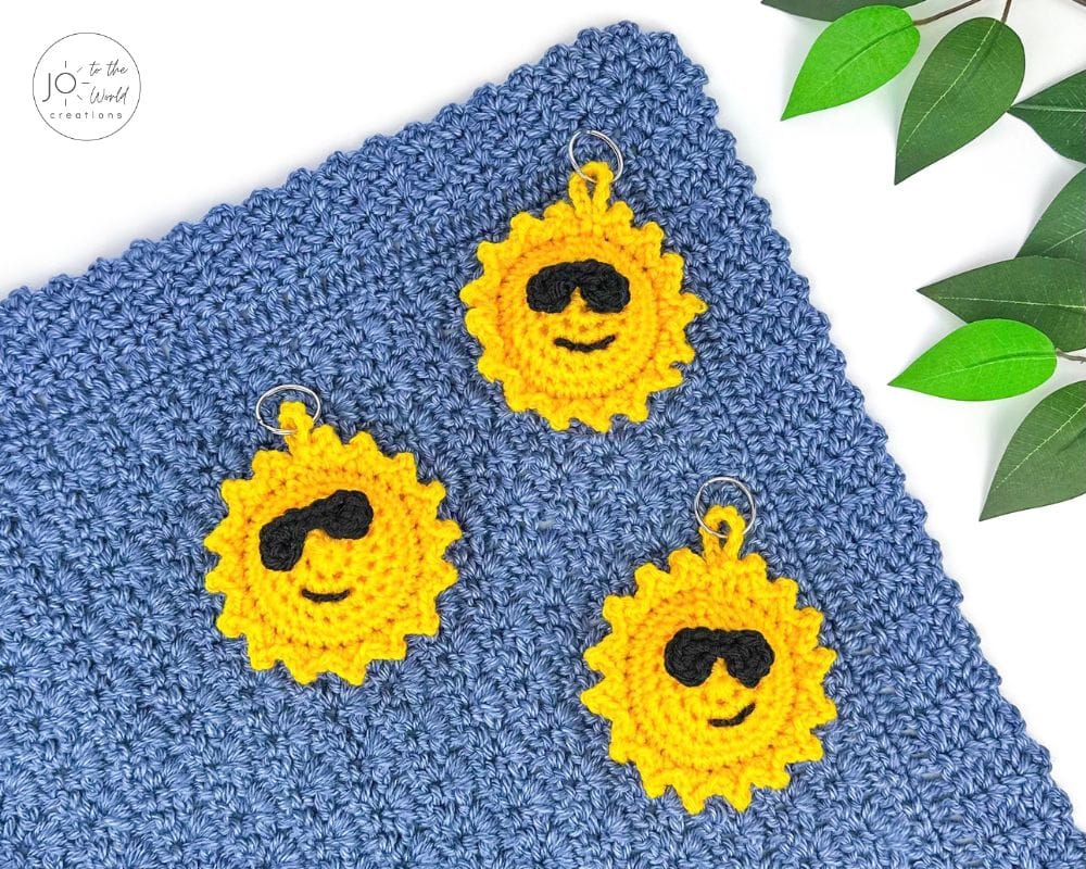 Sun Keychains Crochet Pattern