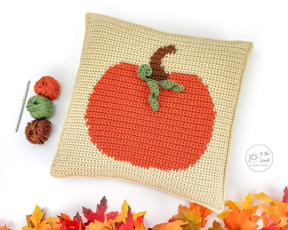 Crochet Pumpkin Cushion