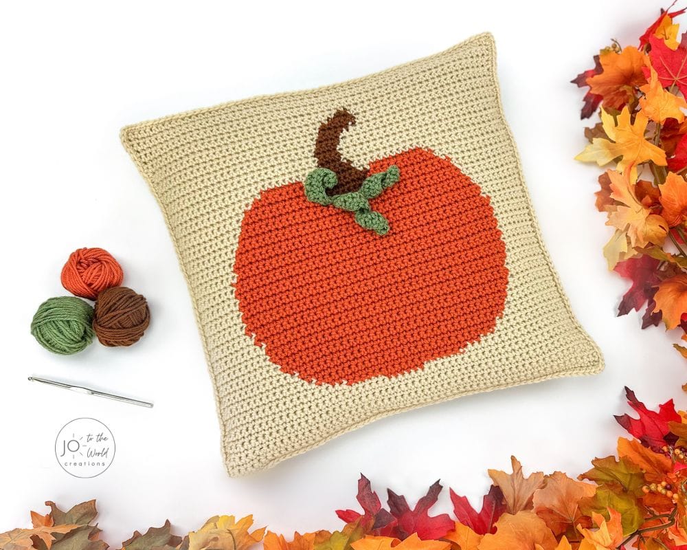 Crochet Pumpkin Pillow