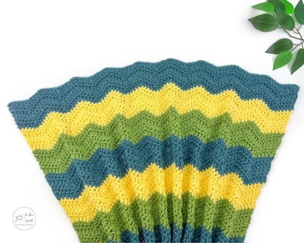 Beginner Ripple Crochet Blanket Pattern