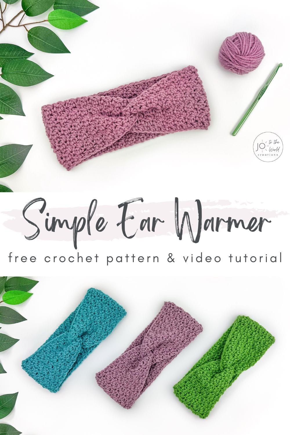 Simple Ear Warmer Crochet Pattern