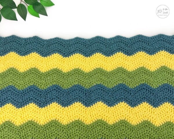 Simple Ripple Blanket Pattern