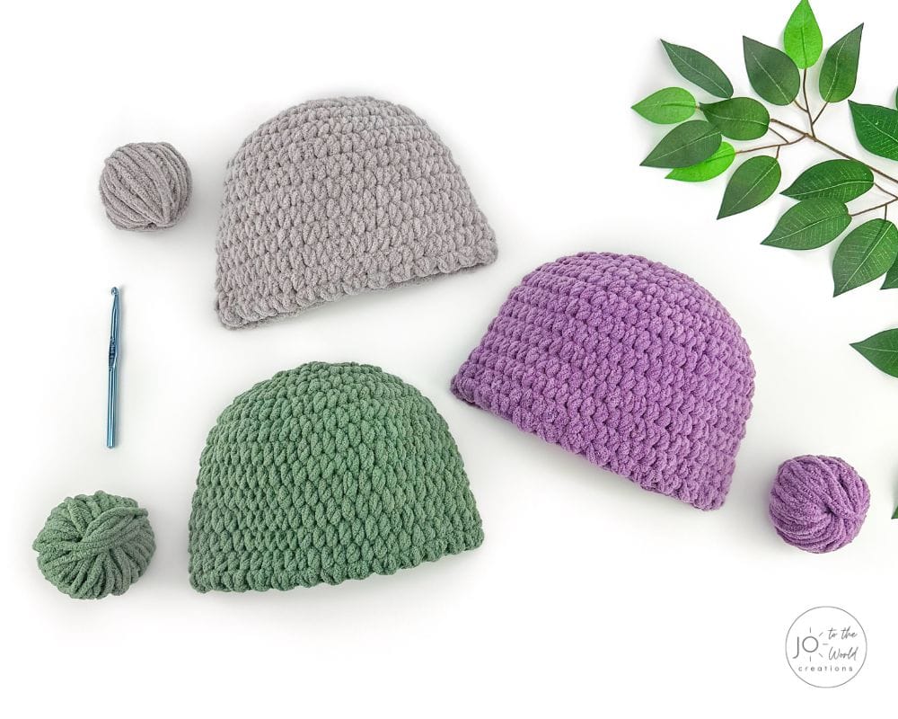 Size 6 Yarn Hat Crochet Pattern