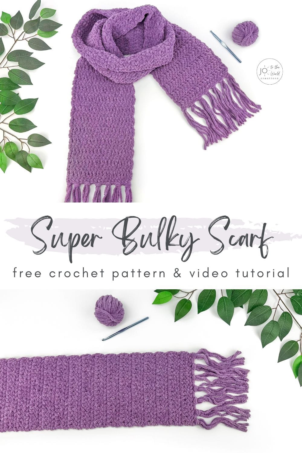 Super Bulky Scarf Free Crochet Pattern
