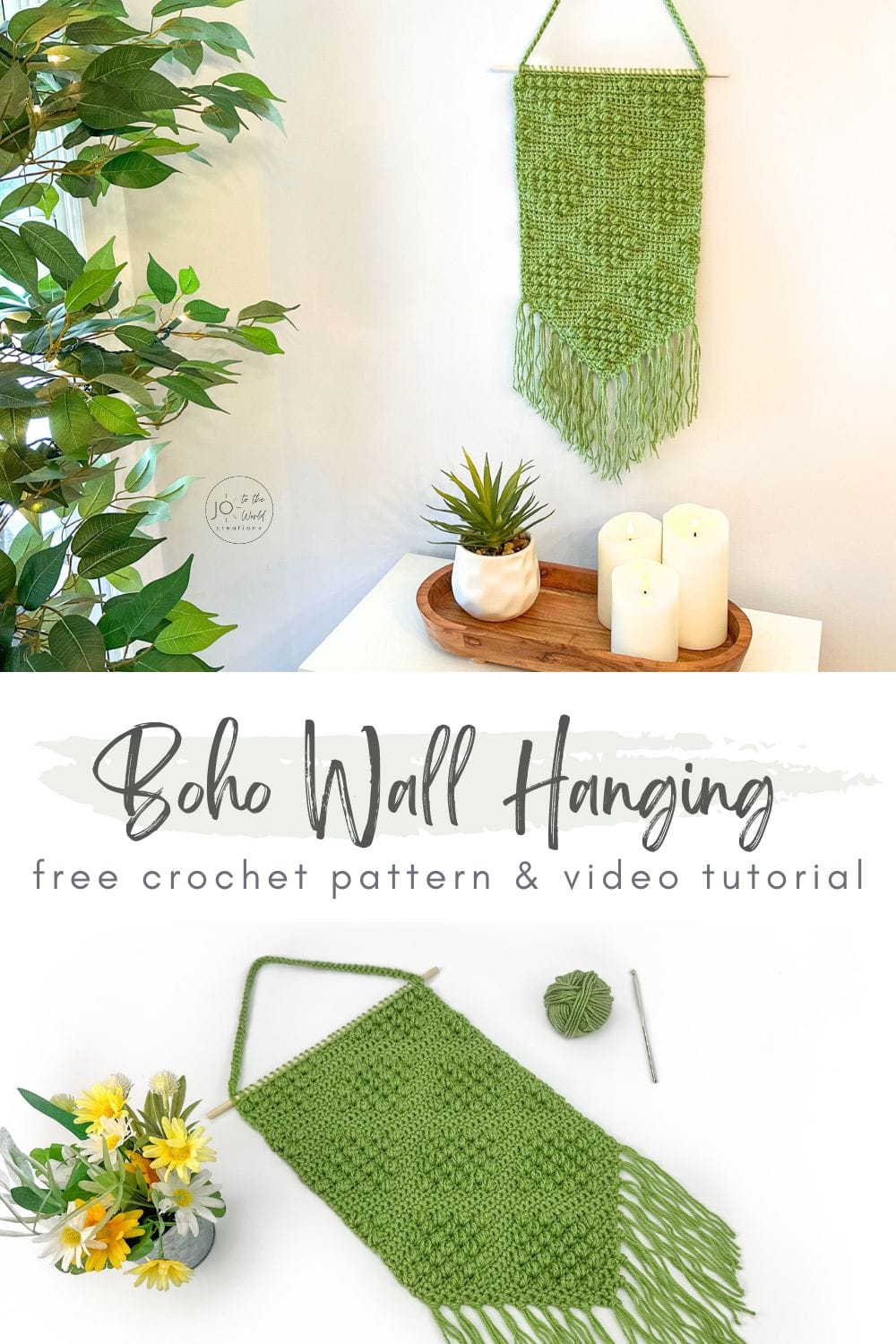 Boho Wall Hanging Free Crochet Pattern