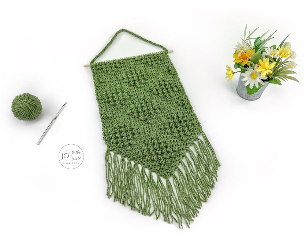 Crochet Wall Hanging with Fringe