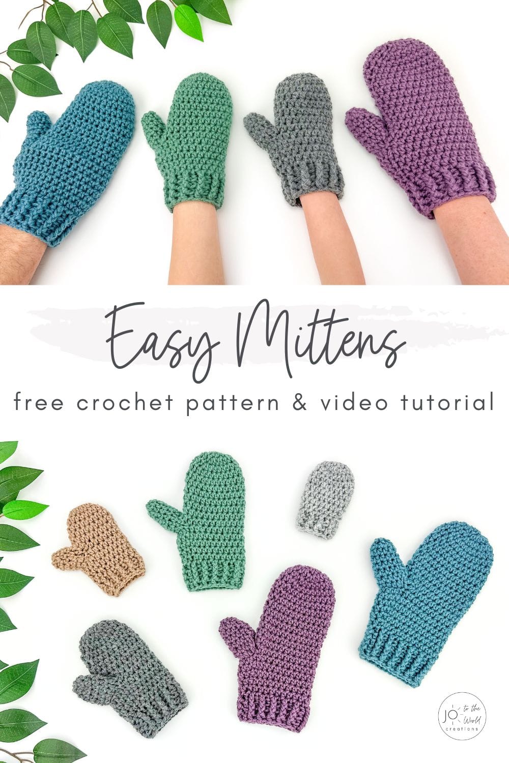 Easy Mittens Crochet Pattern Free