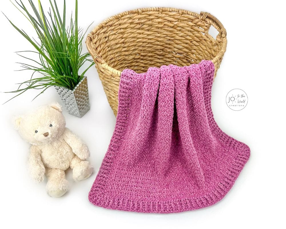 Polyester Chenille Baby Blanket Crochet Pattern