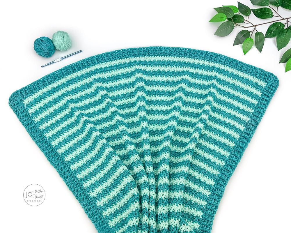 Easy Striped Blanket Crochet Pattern