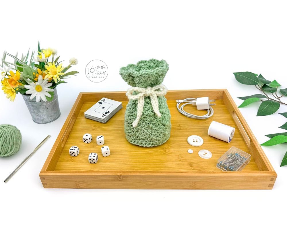 Crochet Drawstring Bag Pattern