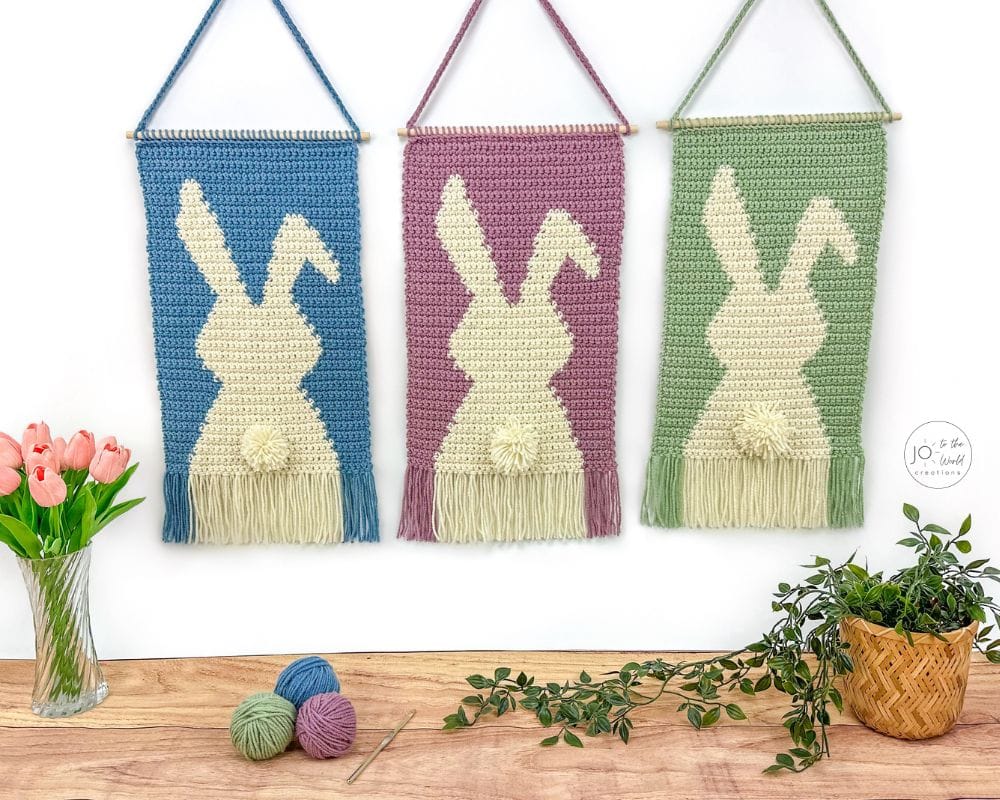 Bunny Wall Hanging Crochet Pattern