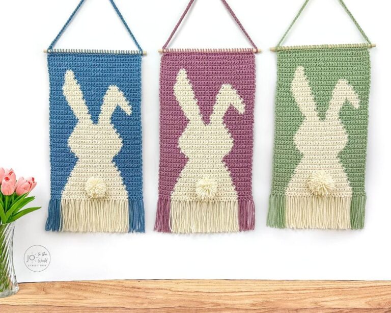 Bunny Wall Hanging Crochet Pattern
