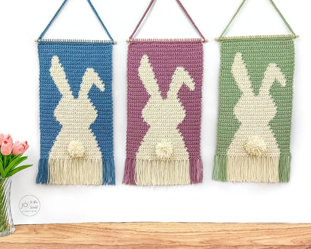 Bunny Wall Hanging Crochet Pattern