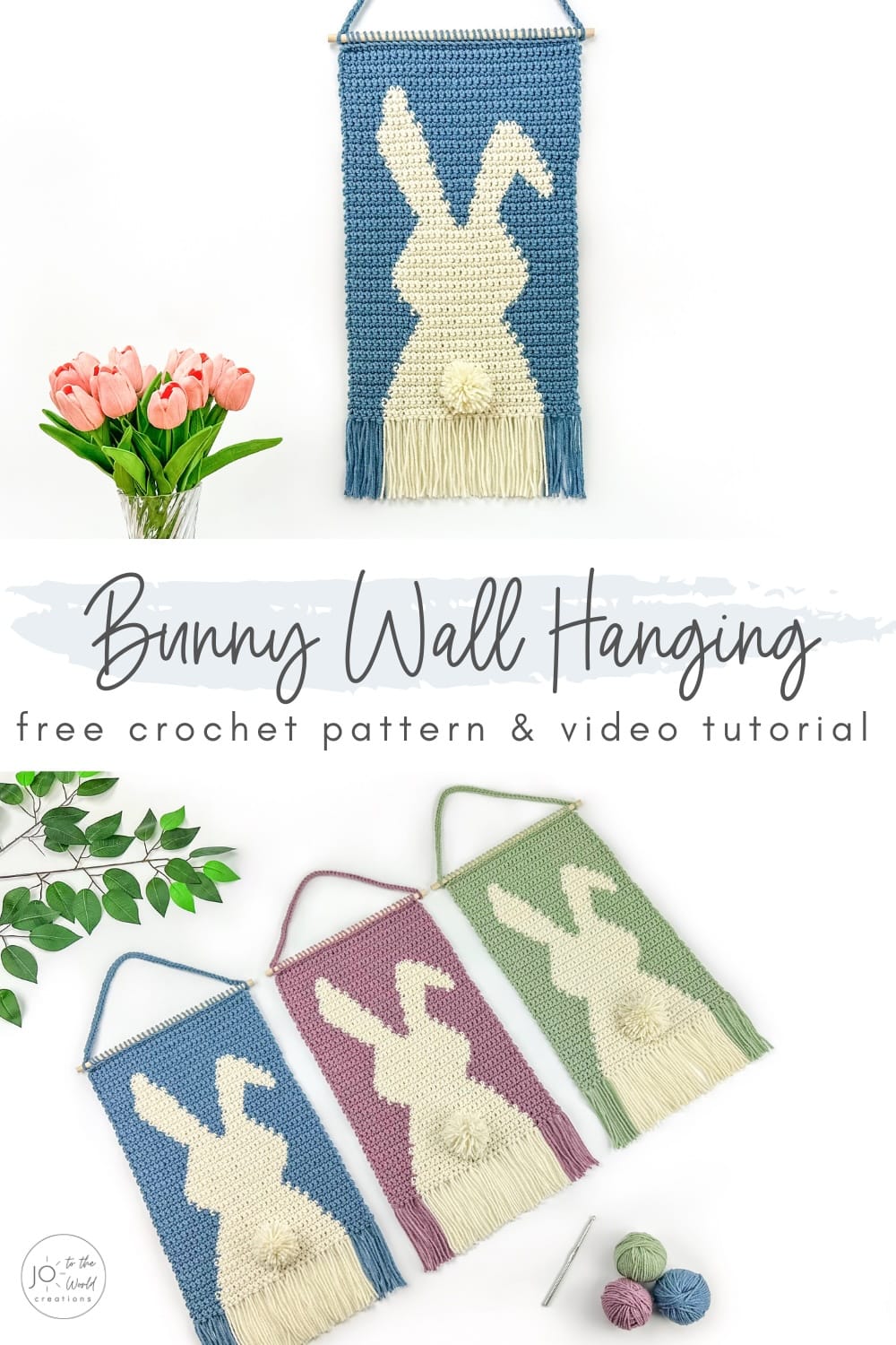 Bunny Wall Hanging Crochet Pattern Free