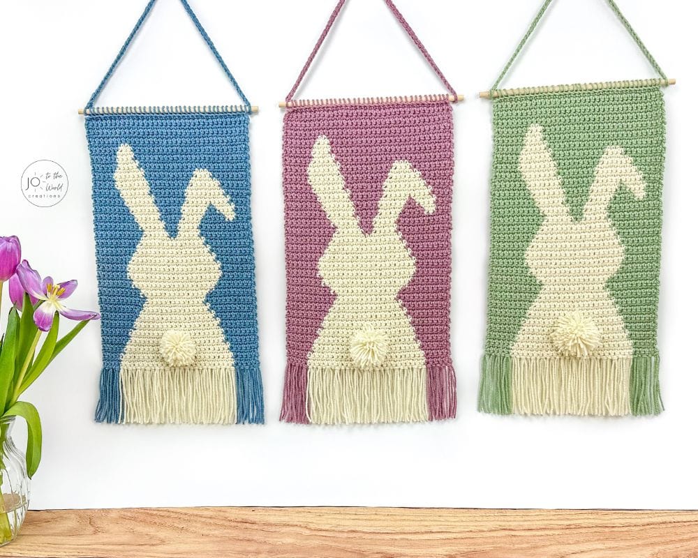 Crochet Bunny Wall Hanging Pattern