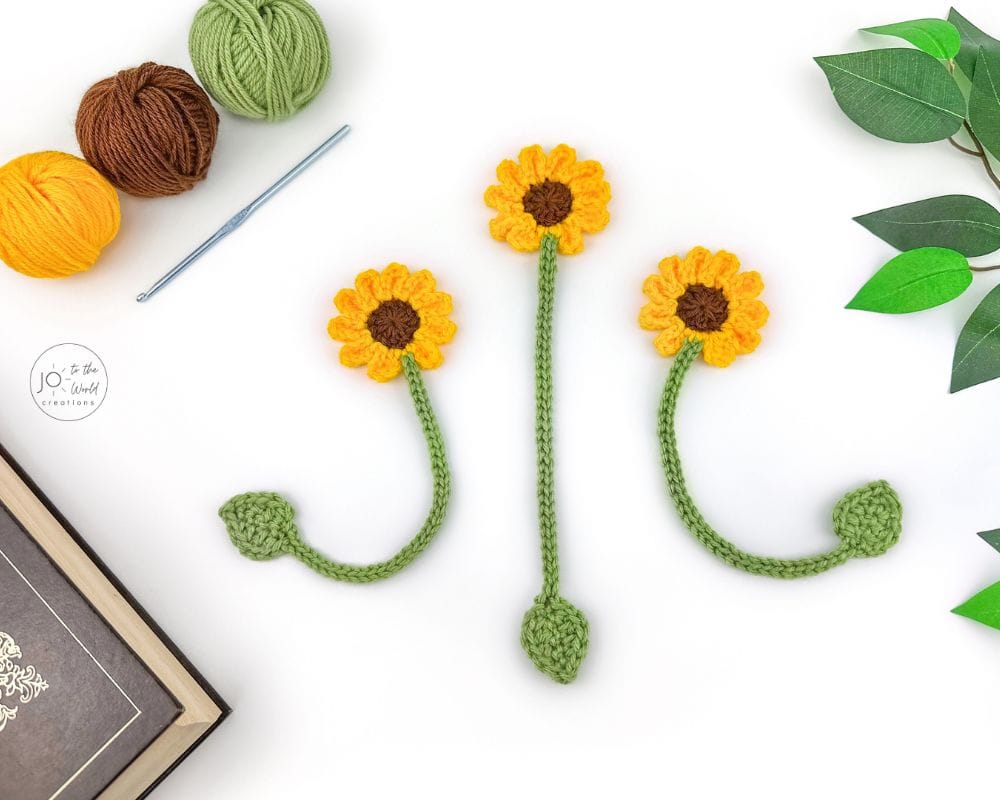 Crochet Flower Bookmarks
