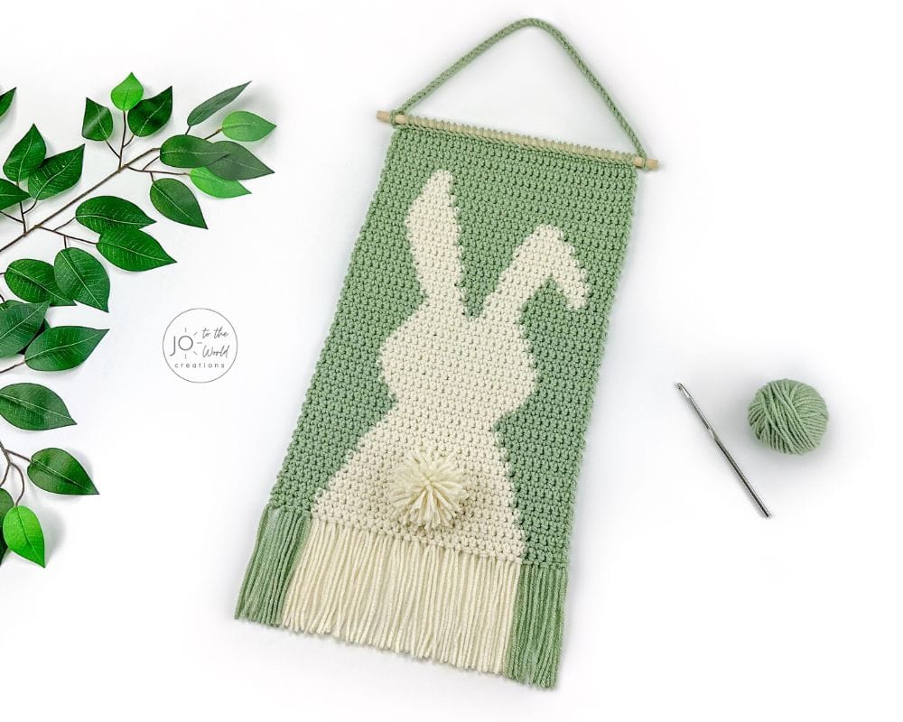 Crochet Pattern for Babies Bunny Wall Hanging