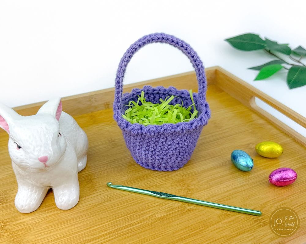 Crochet Small Easter Basket Pattern